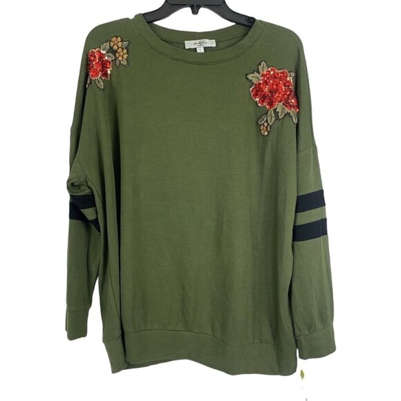 Moa Moa Tops - Moa Moa Women's Olive Black Top